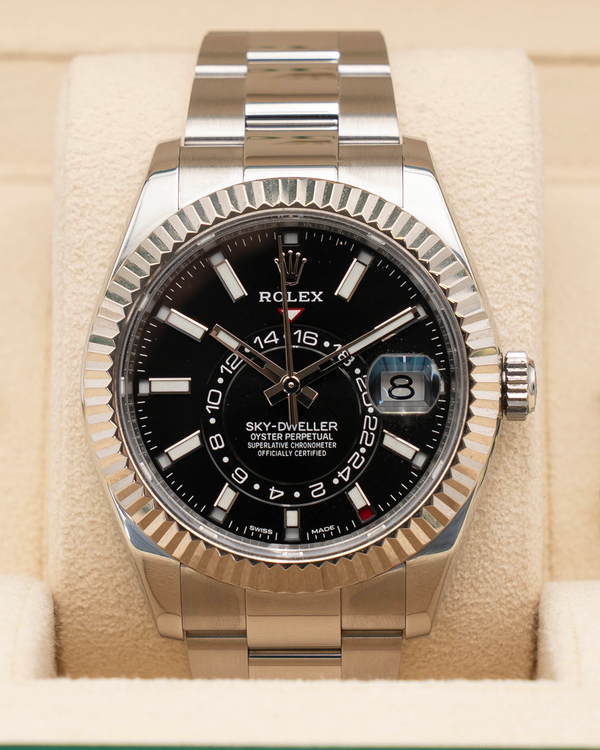 2022 Rolex Sky-Dweller 42MM Black Dial Oyster Bracelet (326934)