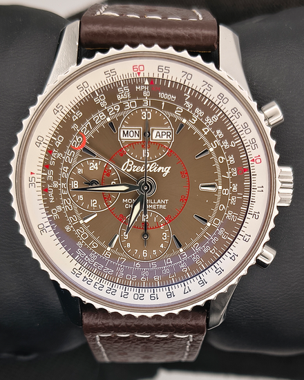 2007 Breitling Montbrillant Datora 43MM Bronze Dial Leather Strap (A2133012/Q509)
