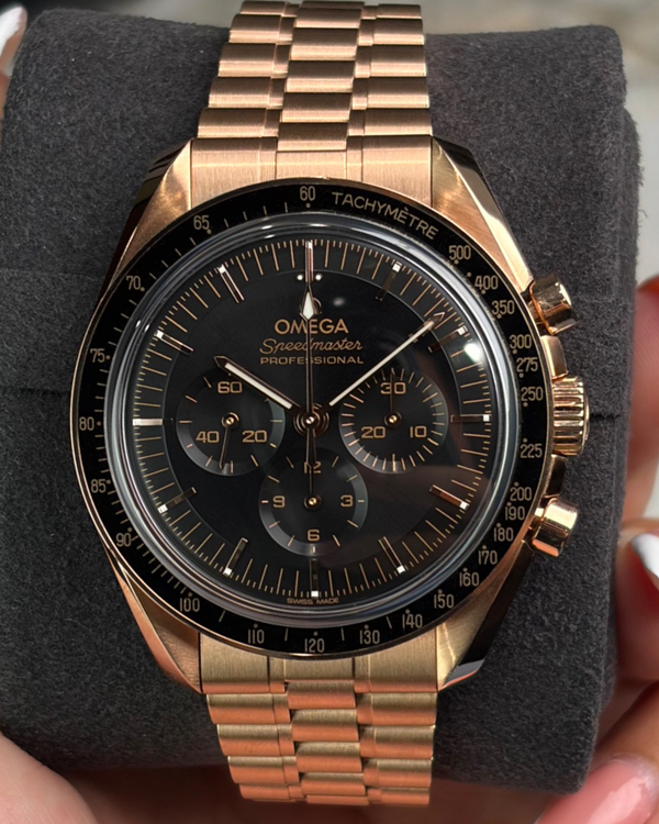 2025 Omega Speedmaster Professional Moonwatch 42MM Black Dial Rose Gold Bracelet (310.60.42.50.01.001)
