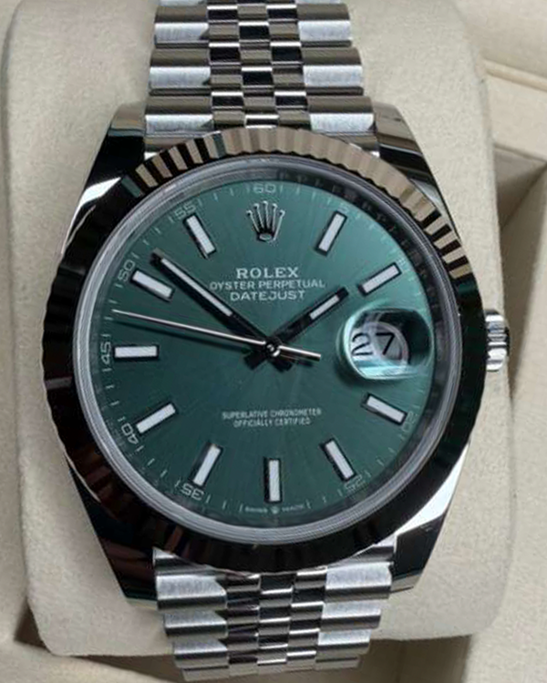 2026 Rolex Datejust 41MM Green Dial Jubilee Bracelet (126334)