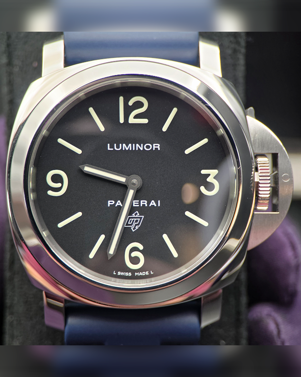 2017 Panerai Luminor Base 44MM Black Dial Rubber Strap (PAM01000)