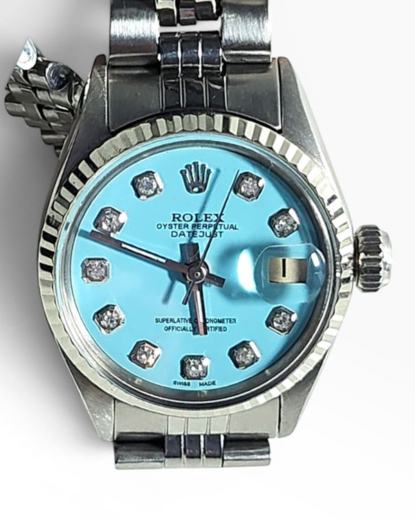 Rolex Lady-Datejust 26MM Blue Dial Jubilee Bracelet (6517)