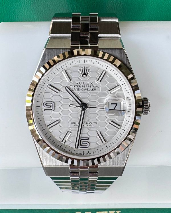 2026 Rolex Land-Dweller 40MM White Dial Flat Jubilee Bracelet (127334)