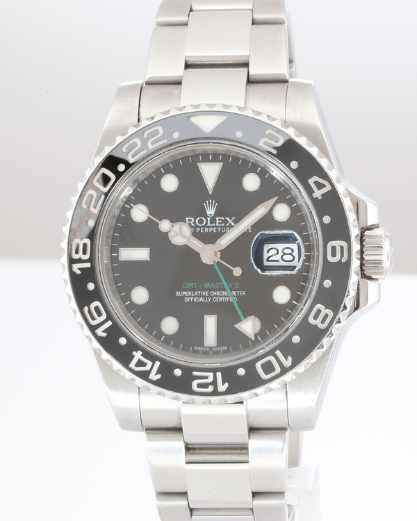 2012 Rolex GMT-Master II 40MM Black Dial Oyster Bracelet (116710LN)