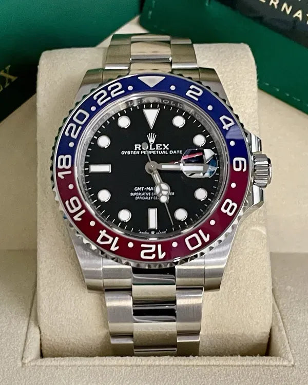 2024 Rolex GMT-Master II "Pepsi" 40MM Black Dial Oyster Bracelet (126710BLRO)