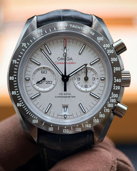 2025 Omega Speedmaster Dark Side of the Moon "Grey Side Of The Moon" 44.25MM Grey Dial Leather Strap (311.93.44.51.99.001)