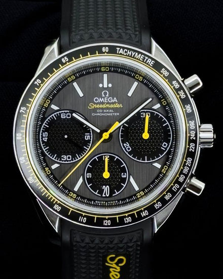 2022 Omega Speedmaster Racing 40MM Grey Dial Rubber Strap (326.32.40.50.06.001)