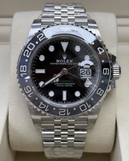 2025 Rolex GMT-Master II "Bruce Wayne" 40MM Black Dial Jubilee Bracelet (126710GRNR)