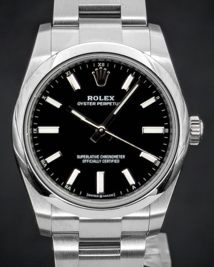2026 Rolex Oyster Perpetual 34MM Black Dial Oyster Bracelet (124200)