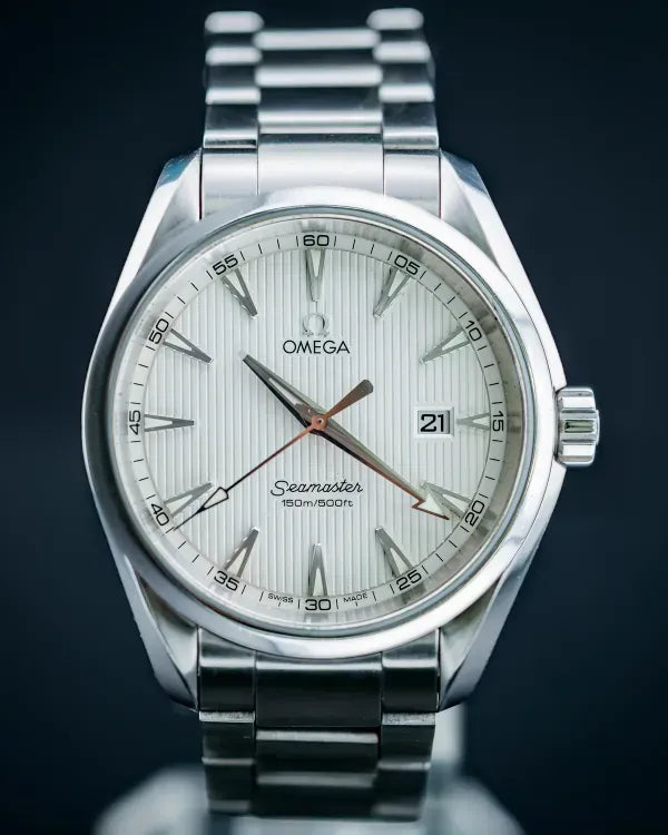 2012 Omega Seamaster Aqua Terra 150M 38.5MM Quartz Silver Dial Steel Bracelet (231.10.39.61.02.001)