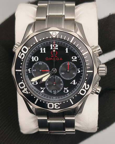 Omega Seamaster 41MM Black Dial Steel Bracelet (2894.51.91)