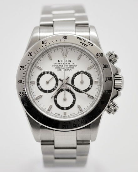 1999 Rolex Cosmograph Daytona "Panda" 40MM White Dial Oyster Bracelet (16520)