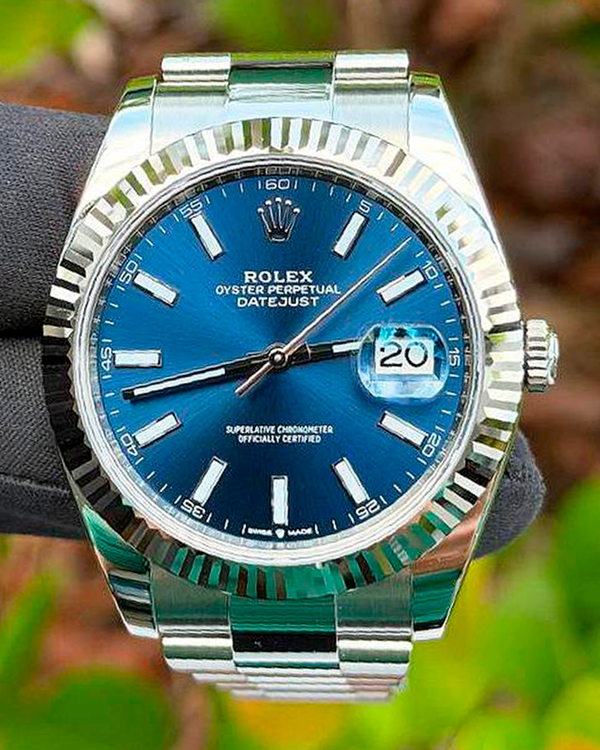2022 Rolex Datejust 41MM Blue Dial Oyster Bracelet (126334)
