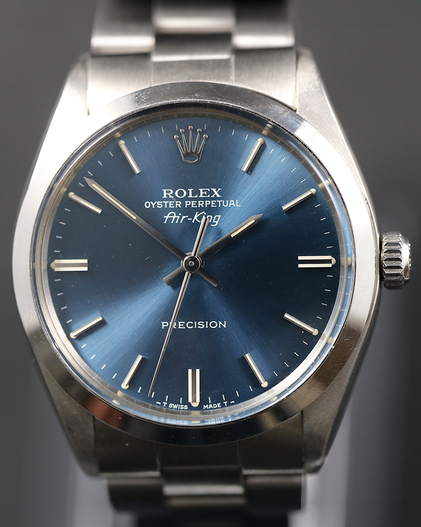 Rolex Air-King (Oyster Perpetual Precision Air King ref 5500 – SS – Blue dial - 1983)