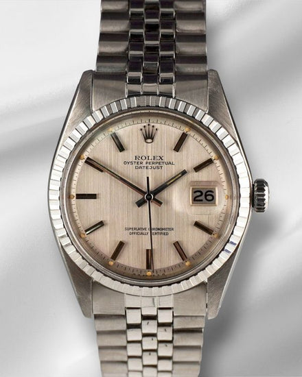 No Reserve - Rolex Datejust 36MM Silver Dial Jubilee Bracelet (1603)
