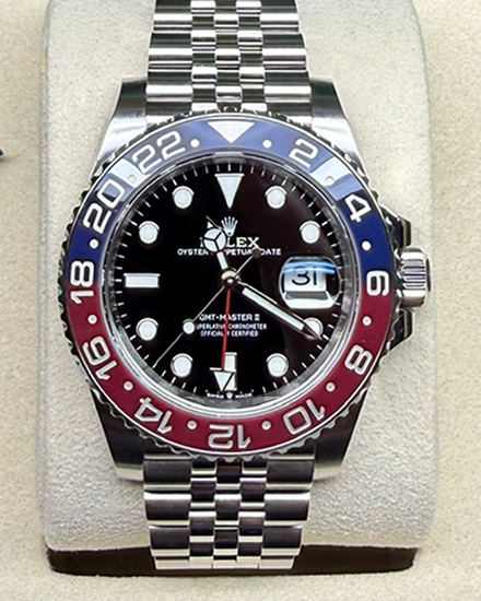 2024 Rolex GMT-Master II "Pepsi" 40MM Black Dial Jubilee Bracelet (126710BLRO)