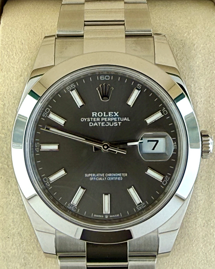 2026 Rolex Datejust 41MM Slate Dial Oyster Bracelet (126300)