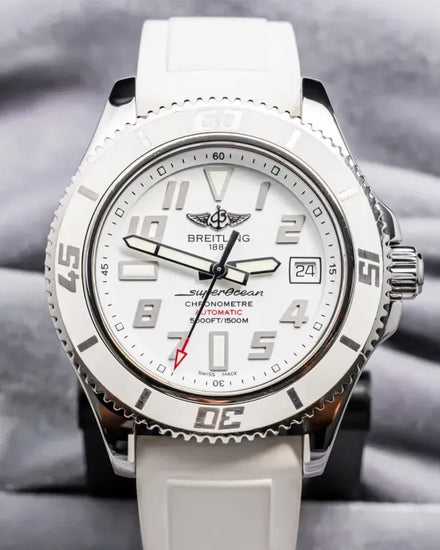 Breitling Superocean 42MM White Dial Rubber Strap (A17364)