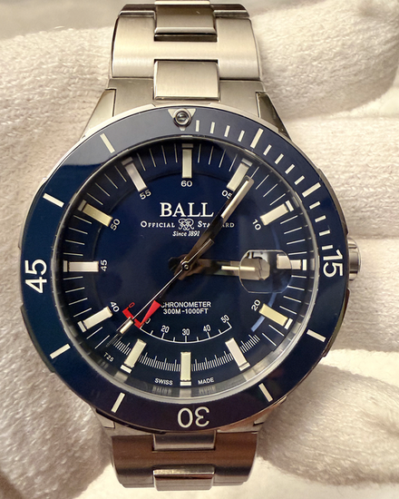 2025 Ball Roadmaster Challenger L.E. 43MM Blue Dial Steel Bracelet (DP3306A-S2CJ-BER)