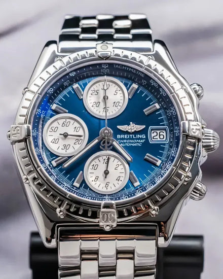 Breitling Chronomat Vitesse 40.5MM Blue Dial Steel Bracelet (A13050.1)