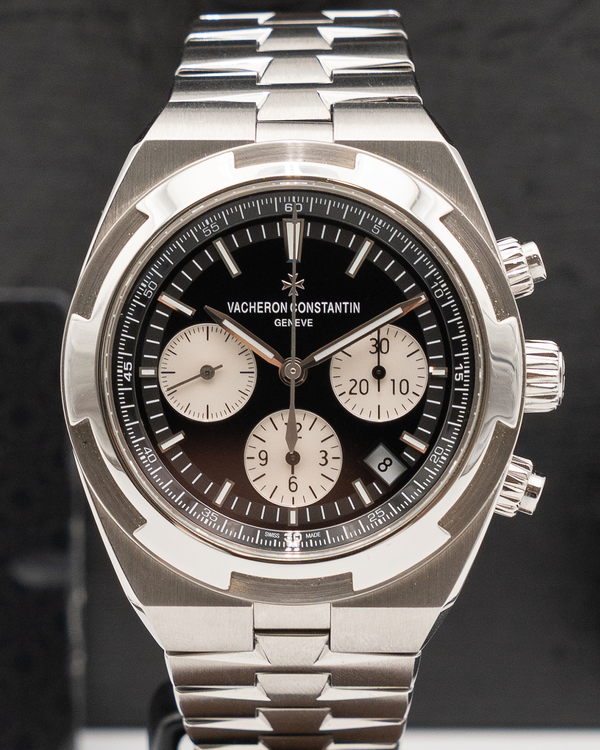 2019 Vacheron Constantin Overseas Chronograph 42.5MM Black Dial Steel Bracelet (5500V/110A-B481)