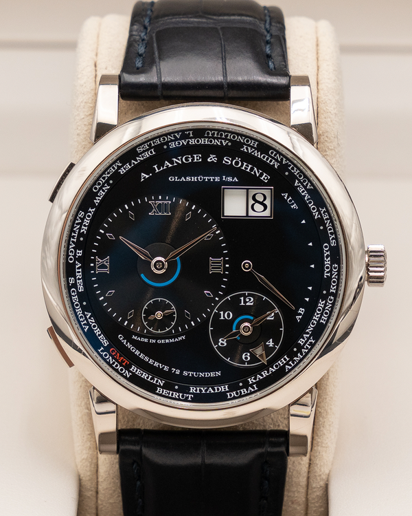 2023 A. Lange & Söhne Lange 1 Timezone 41.9MM Black Dial Leather Strap (136.029)