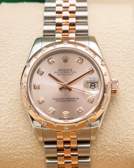 2015 Rolex Datejust 31MM Sundust Dial Two-Tone Super Jubilee Bracelet (178341)