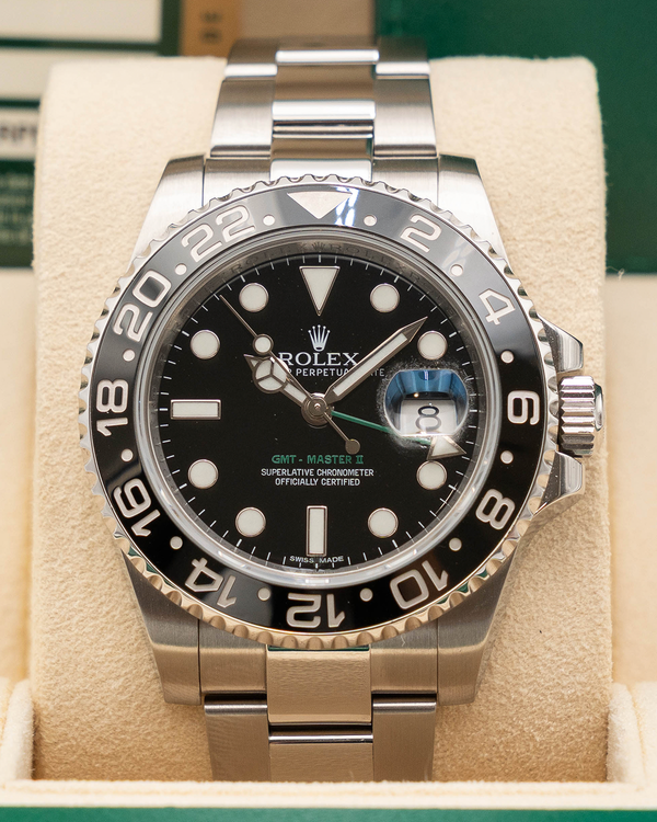 2013 Rolex GMT-Master II 40MM Black Dial Oyster Bracelet (116710LN)