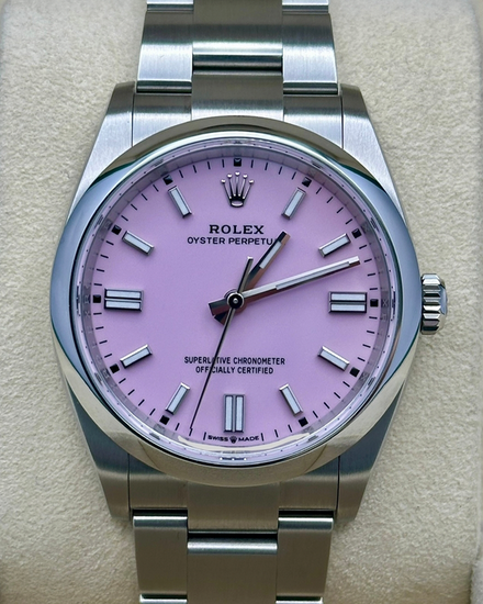 2026 Rolex Oyster Perpetual 36MM Pink Dial Oyster Bracelet (126000)