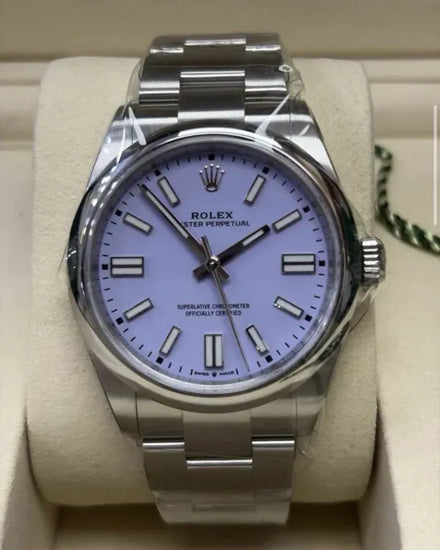 2026 Rolex Oyster Perpetual 41MM Lavender Dial Oyster Bracelet (134300)