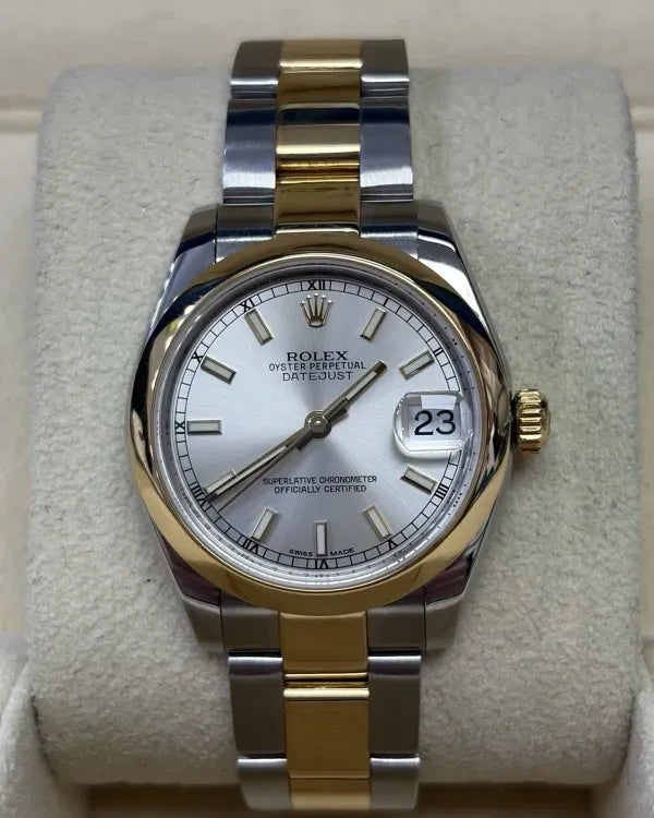 2016 Rolex Datejust 31MM Silver Dial Two-Tone Oyster Bracelet (178243)