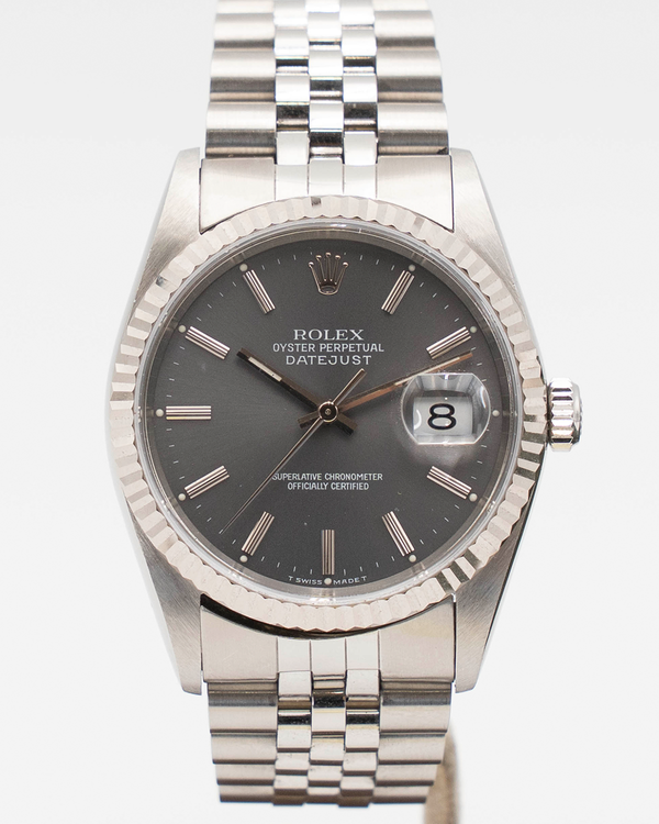 Rolex Datejust 36MM Rhodium Dial Jubilee Bracelet (16234)