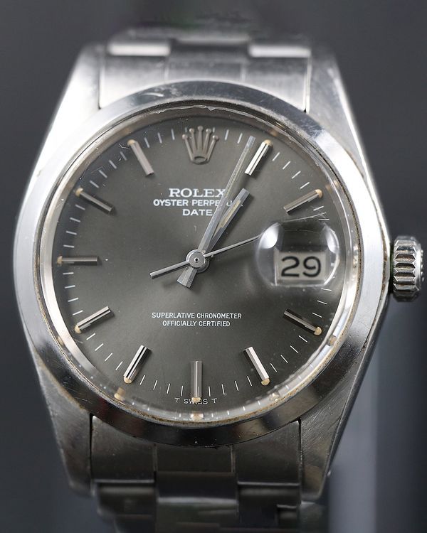 1978 Rolex Oyster Perpetual Date 34MM Grey Dial Oyster Bracelet (1500)