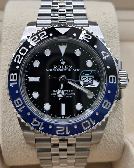 2024 Rolex GMT-Master II "Batgirl" 40MM Black Dial Jubilee Bracelet (126710BLNR)