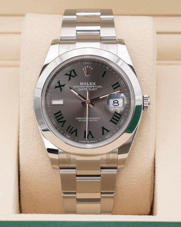 2025 Rolex Datejust "Wimbledon" 41MM Slate Dial Oyster Bracelet (126300)