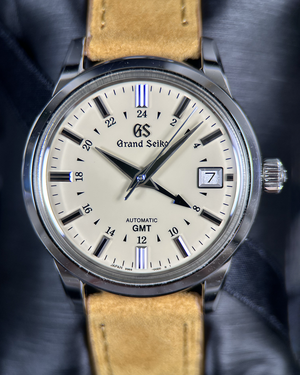 2023 Grand Seiko Elegance 39.5MM Ivory Dial Aftermarket Leather Strap (SBGM221G)