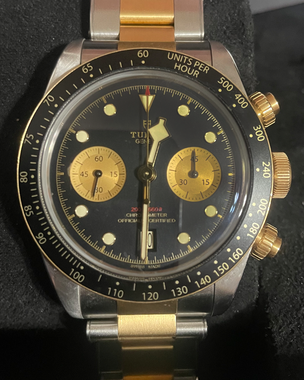 2024 Tudor Black Bay Chrono S&G 41MM Black Dial Two-Tone Bracelet (79363N)