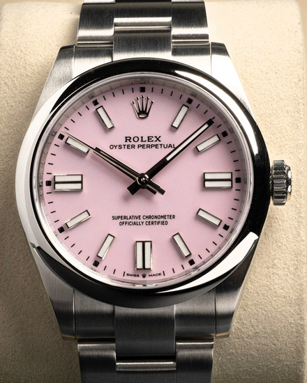 2026 Rolex Oyster Perpetual 41MM Pink Dial Oyster Bracelet (134300)