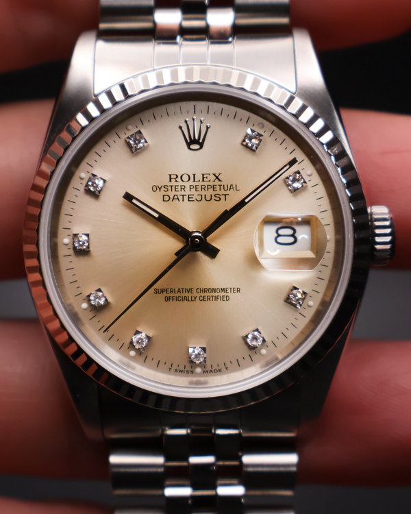 1991 (X Serial) Rolex Datejust 36MM Silver Dial Jubilee Bracelet (16234)