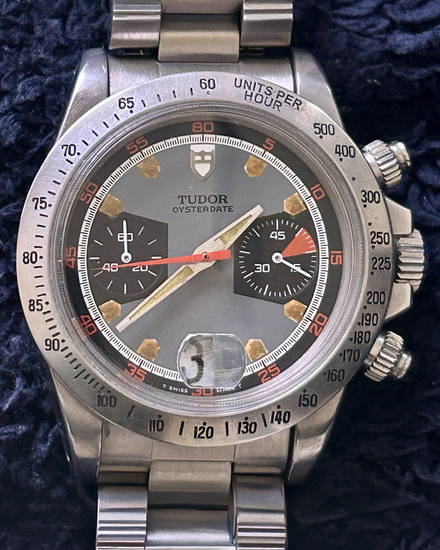1972 Tudor Monte Carlo 40MM Grey Dial Steel Bracelet (7032/0)