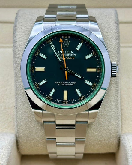 2018 Rolex Milgauss 40MM Black Dial Oyster Bracelet (116400GV)
