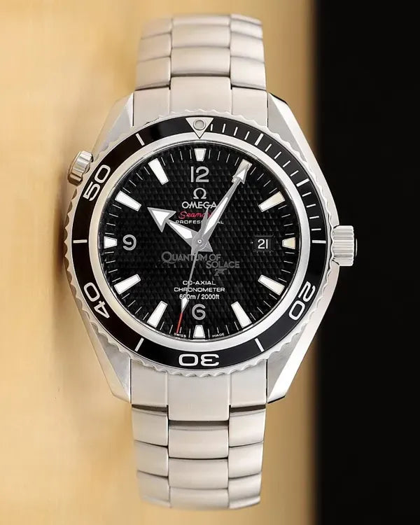 2009 Omega Seamaster Planet Ocean "007 Quantum of Solace" L.E. 45.5MM Black Dial Steel Bracelet (222.30.46.20.01.001)