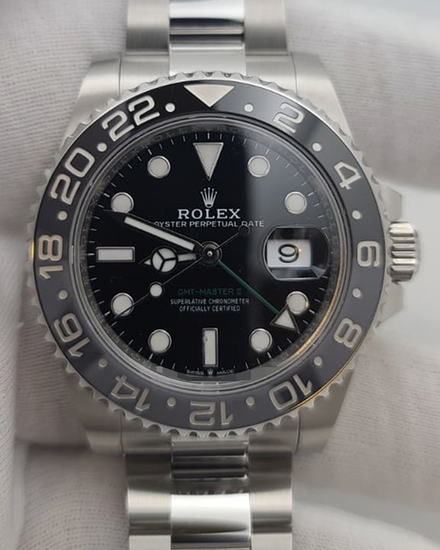 2026 Rolex GMT-Master II "Bruce Wayne" 40MM Black Dial Oyster Bracelet (126710GRNR)