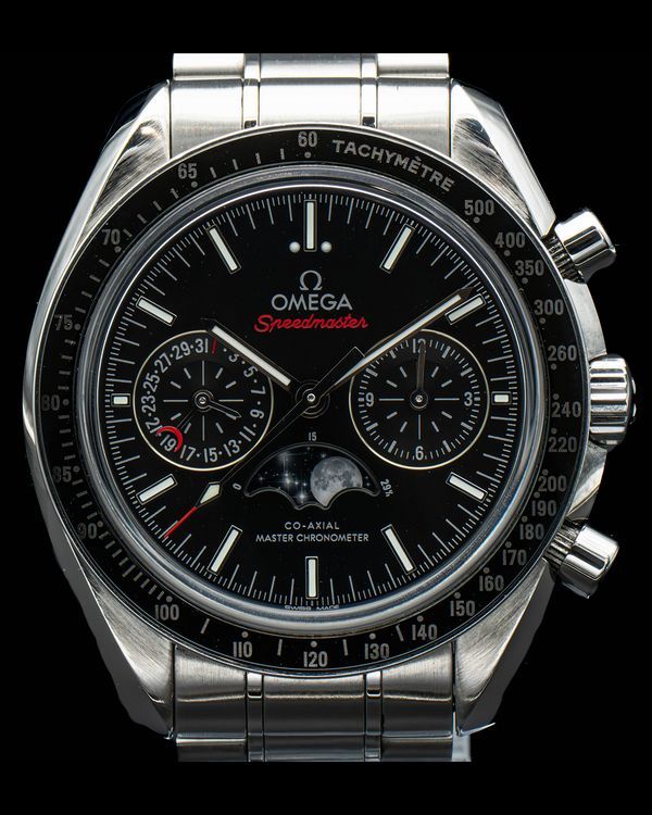 2020 Omega Speedmaster Moonphase 44.25MM Black Dial Steel Bracelet (304.30.44.52.01.001)