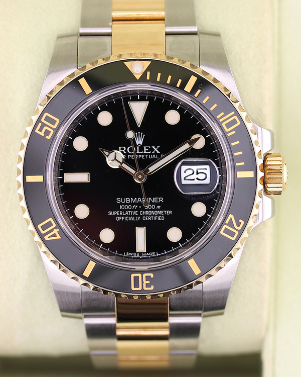 2013 Rolex Submariner Date 40MM Black Dial Two-Tone Oyster Bracelet (116613LN)