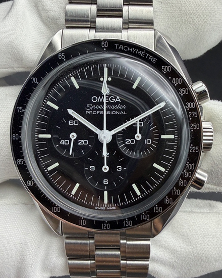 Omega Speedmaster Professional Moonwatch 42MM Black Dial Steel Bracelet (310.30.42.50.01.001)