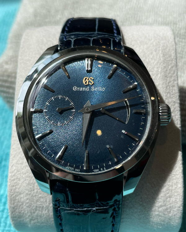 No Reserve - 2019 Grand Seiko Elegance Collection "Mt. Iwate" L.E. 39MM Blue Dial Leather Strap (SBGK005)