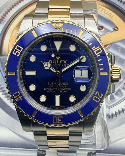 2015 Rolex Submariner Date "Bluesy" 40MM Blue Dial Two-Tone Oyster Bracelet (116613LB)