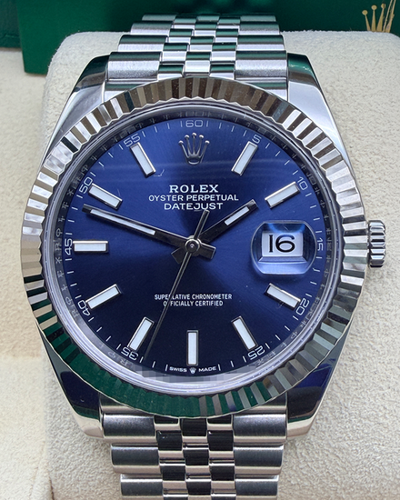 2022 Rolex Datejust 41MM Blue Dial Jubilee Bracelet (126334)
