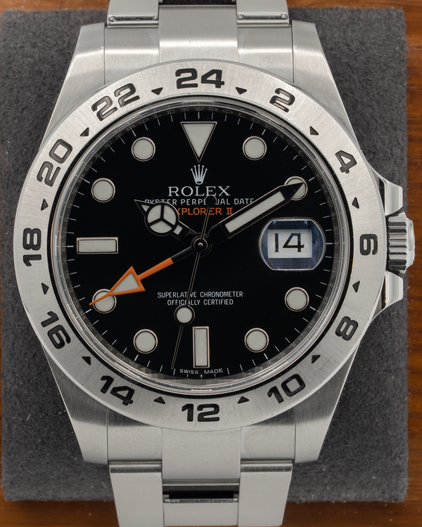 2015 Rolex Explorer II 42MM Black Dial Oyster Bracelet (216570)